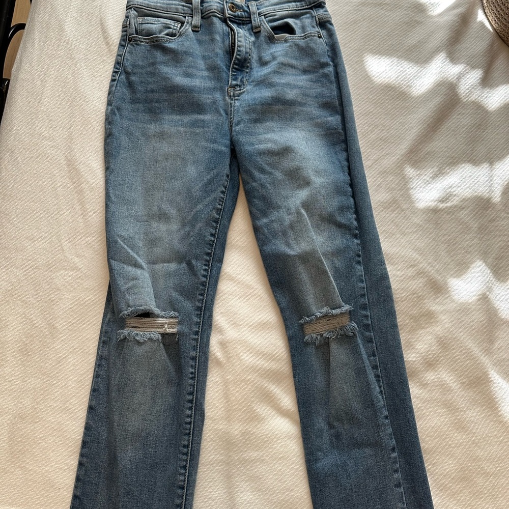 Altar’d State Stylish Distressed Blue Jeans
